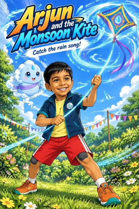 Cover of the comic "Arjun and the Monsoon Kite"