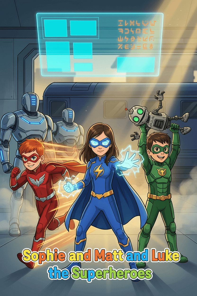 Sophie, Matt & Luke the Superheroes