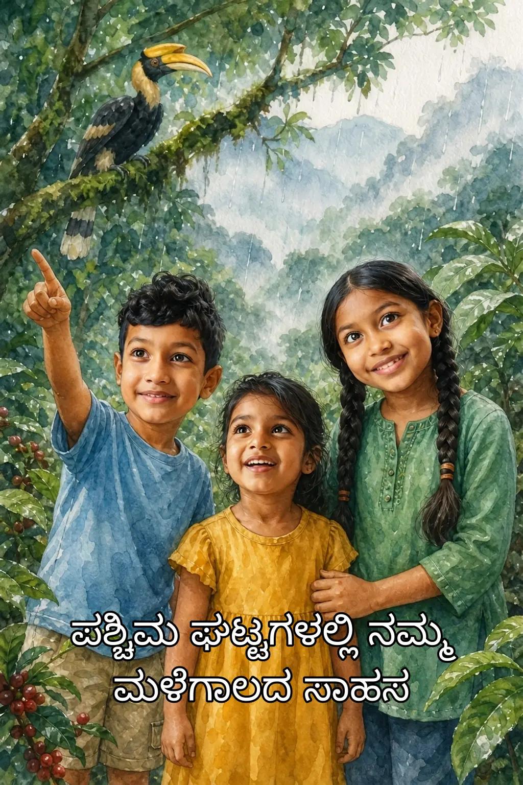 Cover of ಪಶ್ಚಿಮ ಘಟ್ಟಗಳಲ್ಲಿ ನಮ್ಮ ಮಳೆಗಾಲದ ಸಾಹಸ
