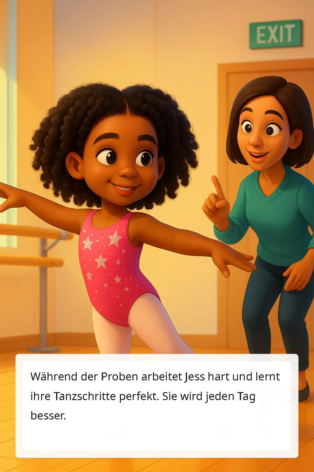Page 6 of Jess liebt das Tanzen!