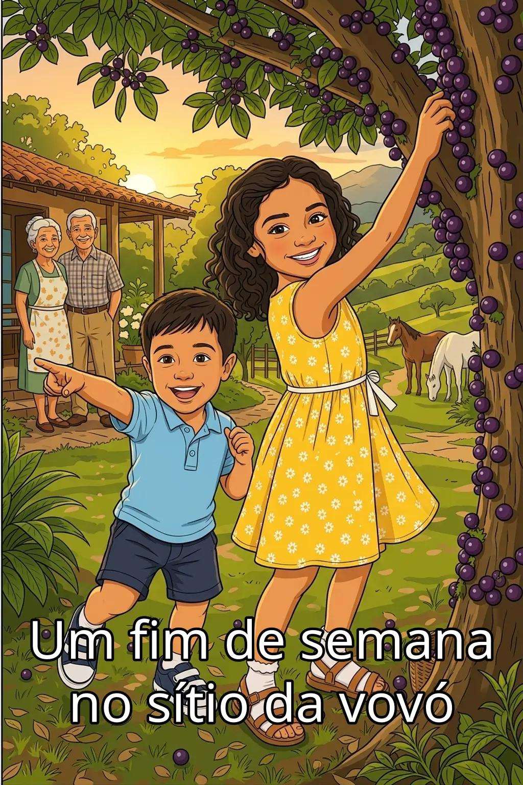 Cover of Um fim de semana no sítio da vovó