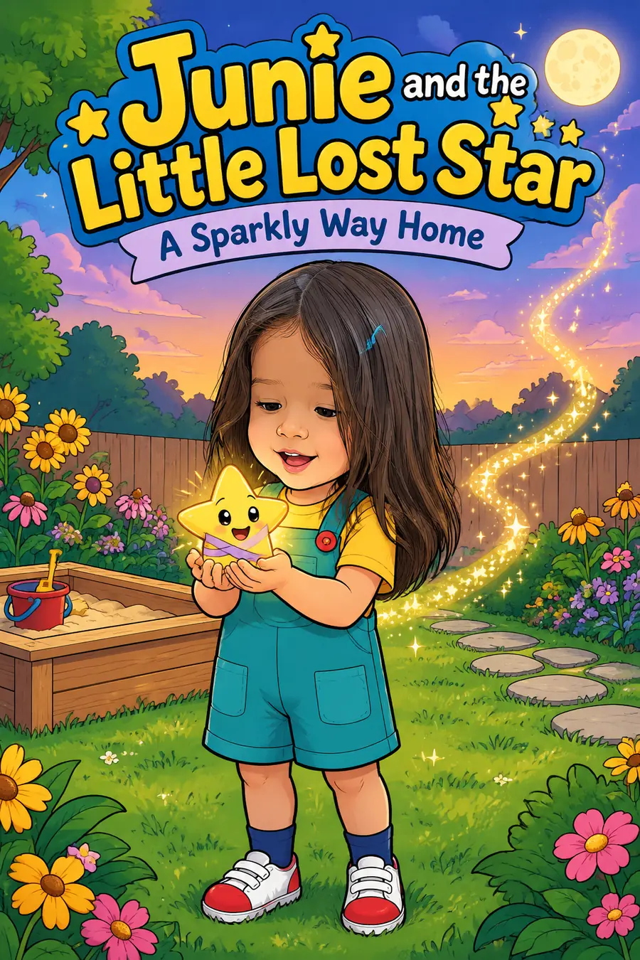 Page 1 of 10: the cover of the comic "Junie and the Little Lost Star"