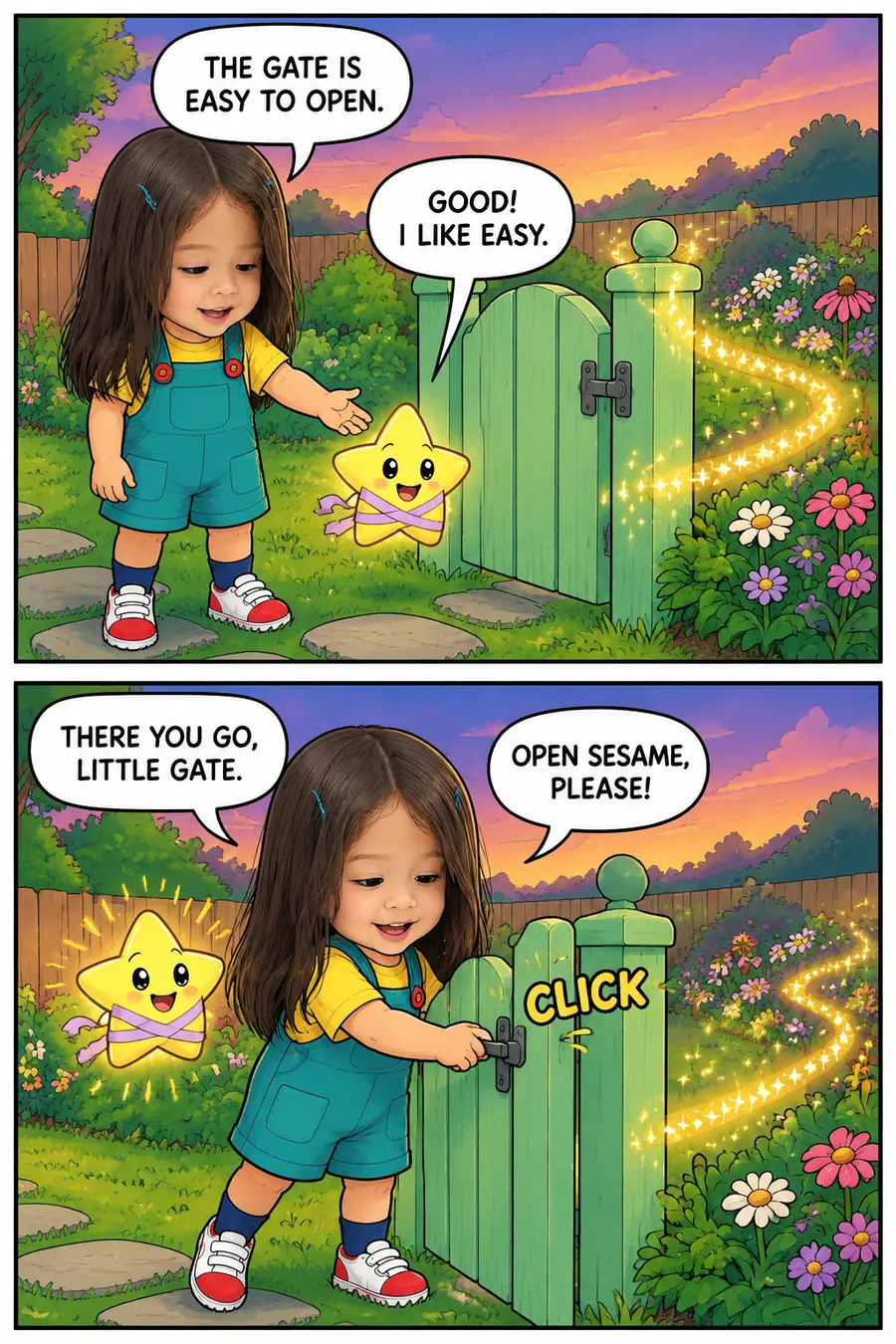 Page 4 of 10 of the comic "Junie and the Little Lost Star": story page 3