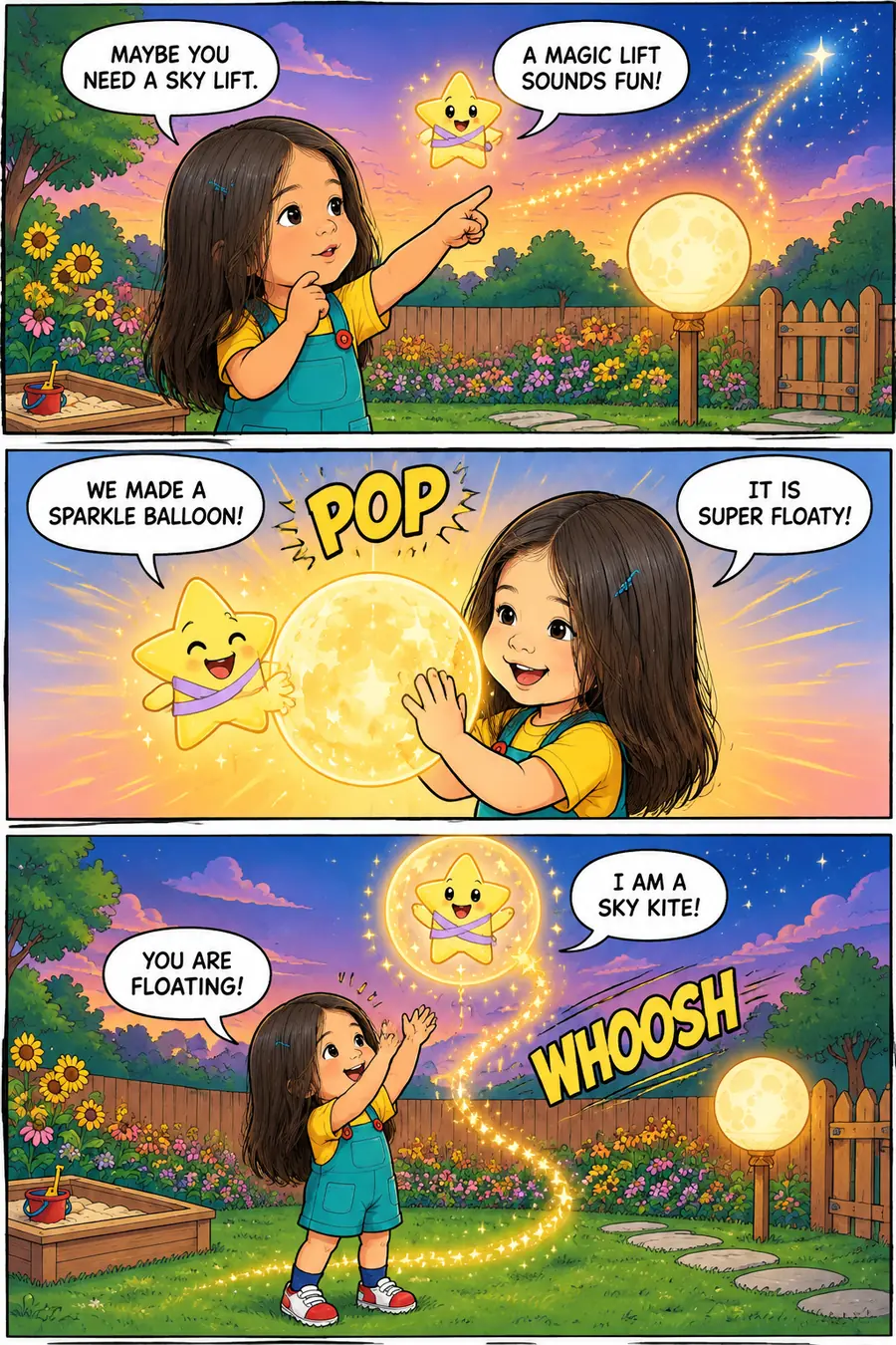 Page 6 of 10 of the comic "Junie and the Little Lost Star": story page 5