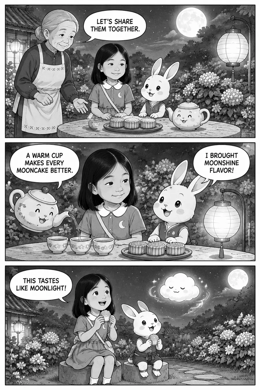 Page 7 of 10 of the comic "Xiaoyun and the Moon Rabbit": story page 6
