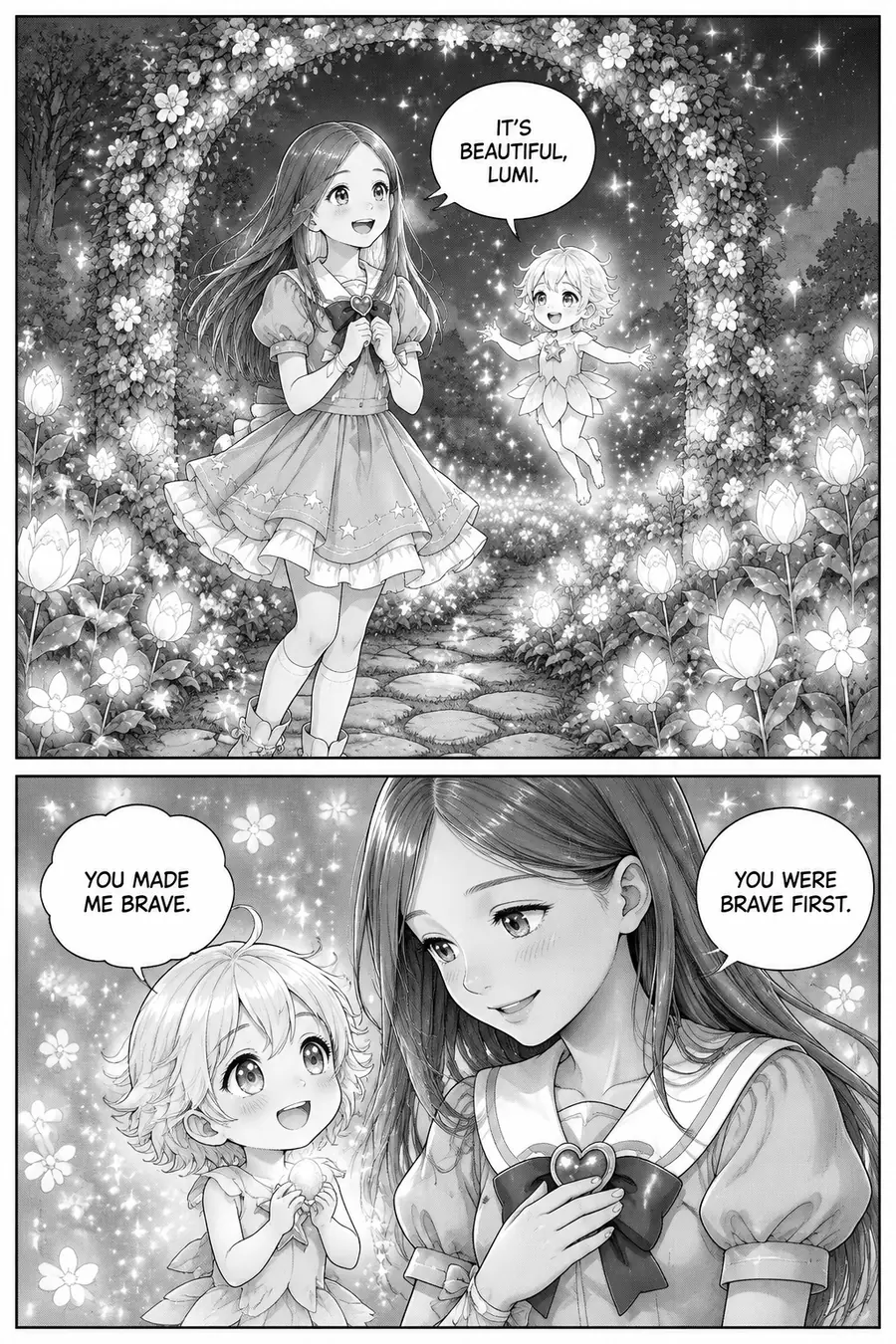 Page 7 of 10 of the comic "Carly and the Starlight Garden": story page 6